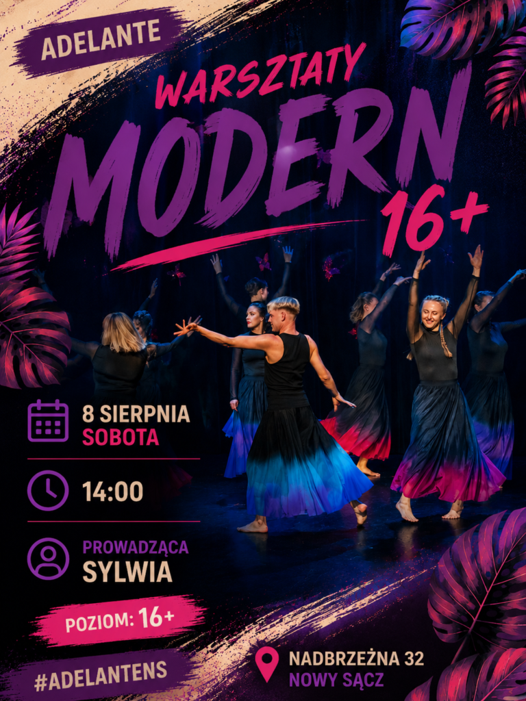Letnie warsztaty taniec współczesny – 8 sierpnia