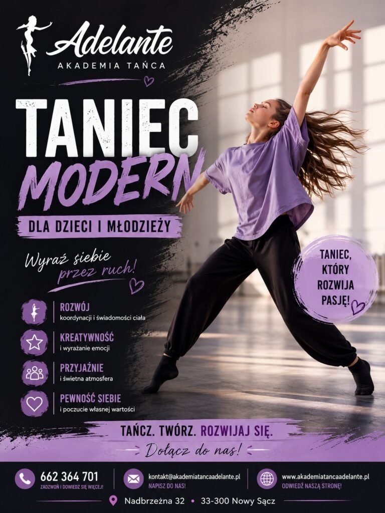 Taniec Modern dla Dzieci i Młodzieży – Trwają Zapisy